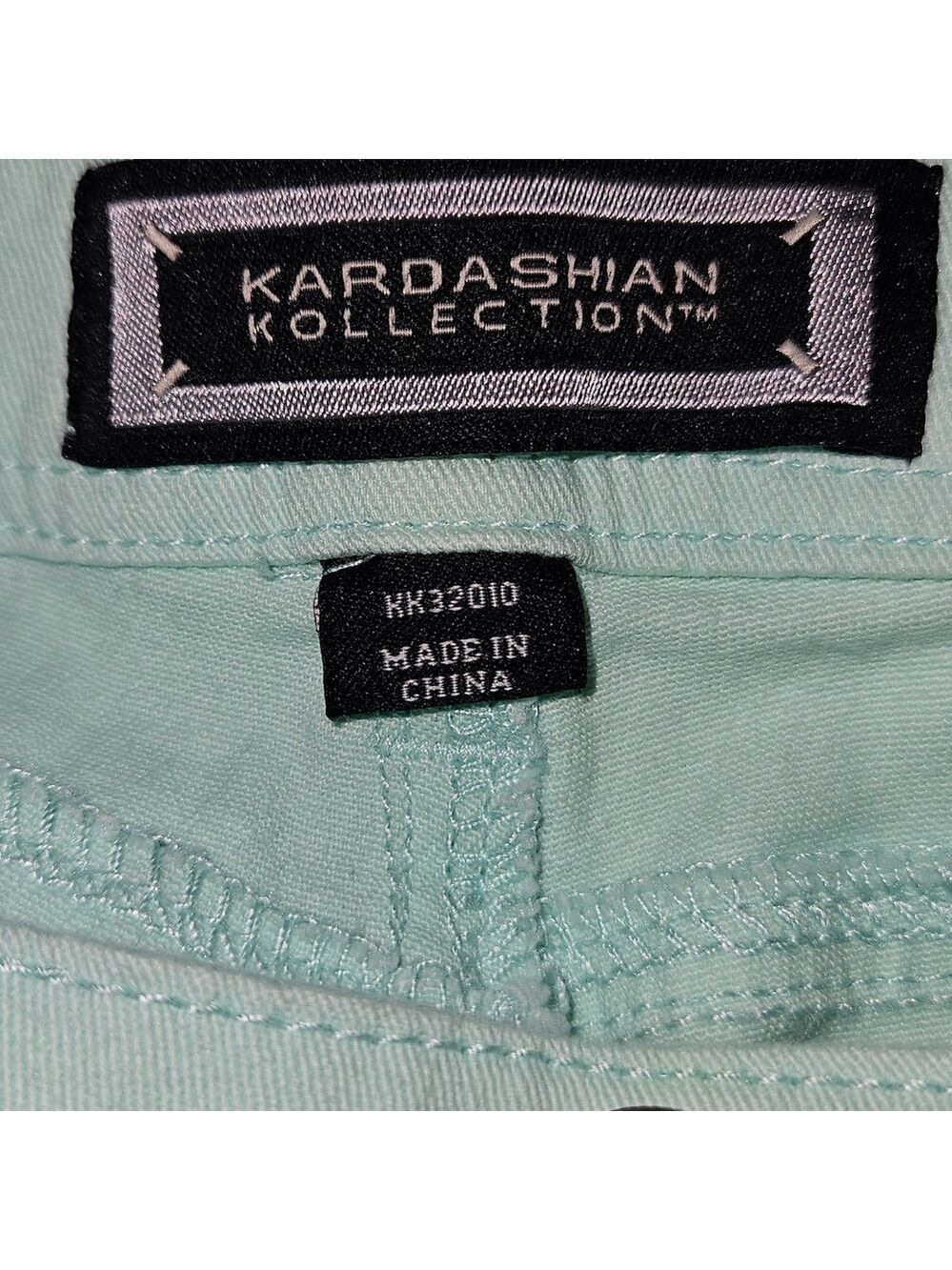 Kardashian Kollection Mint Low Rise Skinny Jeans Size 12 - Picture 2 of 7